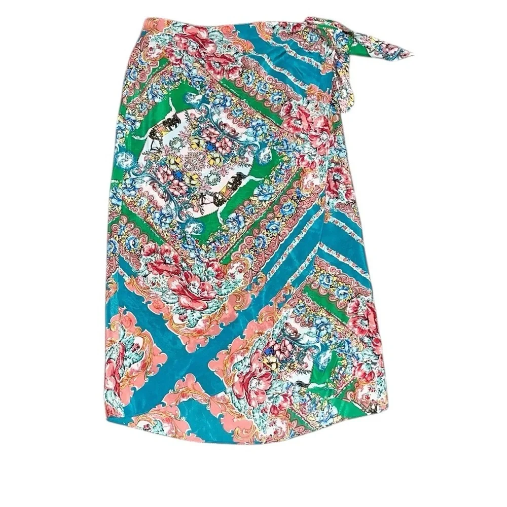 Anthropologie Maeve Bette Wrap Skirt Size 14 - Picture 4 of 10